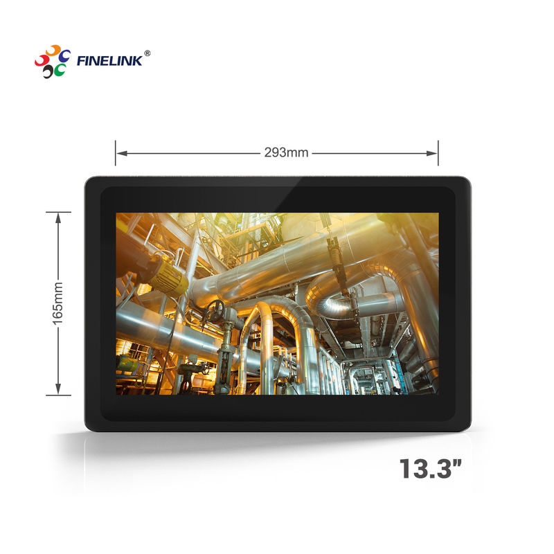 13.3-Zoll-Industrie-Panel-PC IP65 Industrie-All-in-One-PC mit Metallrahmen