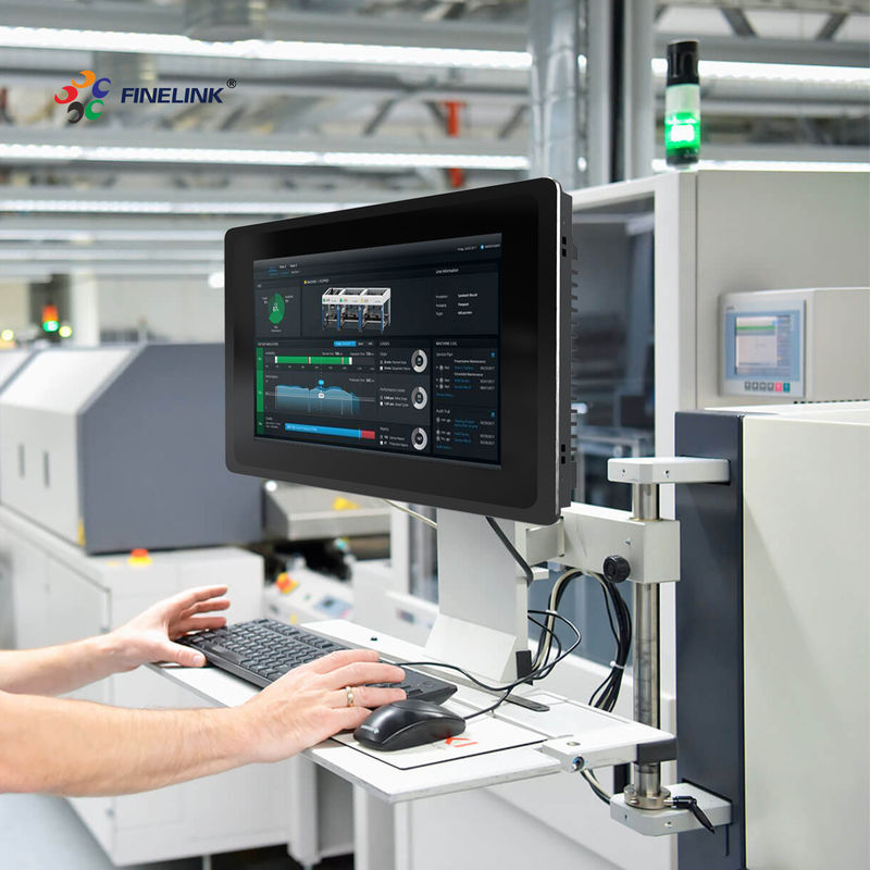 13.3-Zoll-Industrie-Panel-PC IP65 Industrie-All-in-One-PC mit Metallrahmen