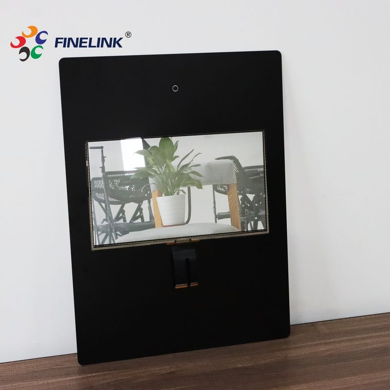 Schwarze Farbe Make-up Spiegel Touchscreen 32 Zoll für Badezimmer Anwendungen