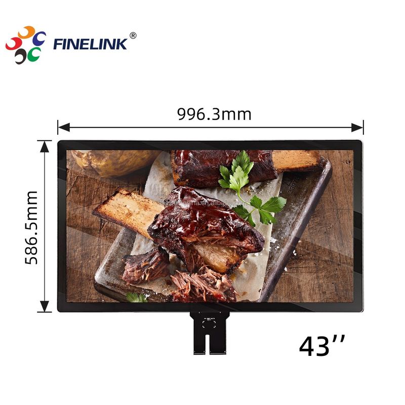 Großformat 43 Zoll CTP-Touchscreen für Bodenstand LCD-Kommerzielle Digital Signage-Bildschirme