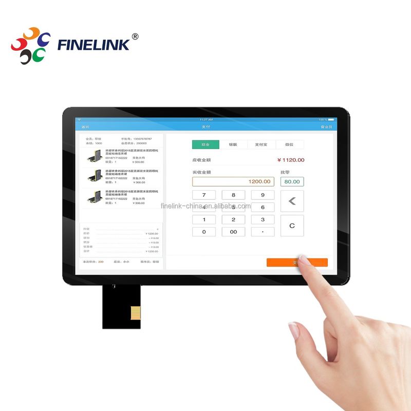 10.1 Zoll Kapazitäts- 10-Punkte-Multi-Touch-Bildschirm Schwarz Farbe ODM