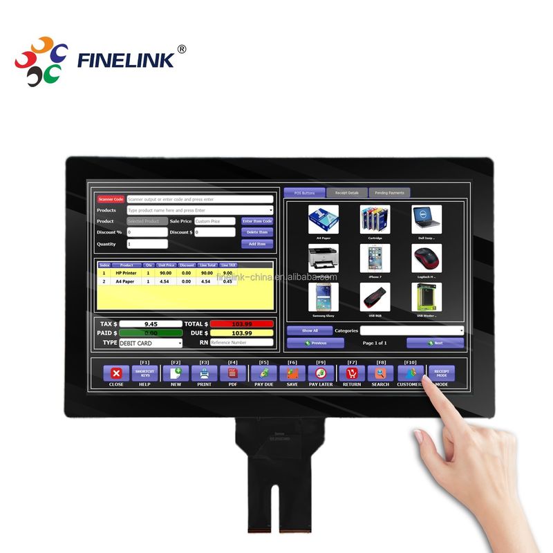 21.5 Zoll Industrielösung Wasserdichtes Aktives Stift Unterstützung Kapazitives Touchscreen Panel