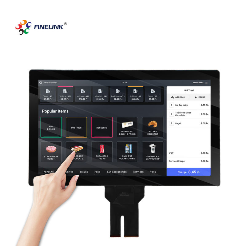 21.5 Zoll USB Multi-Touch Kapazitäts-Touch-Panel mit Glasglas-FPC-IC-Struktur