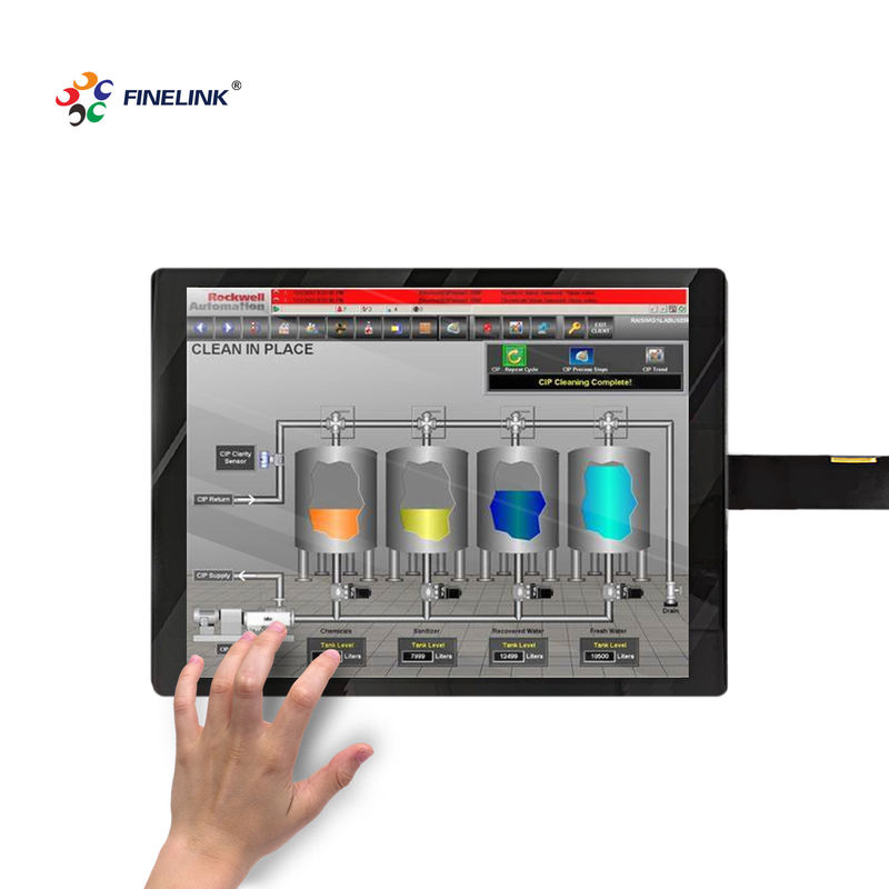 15-Zoll-Industrial Custom Glass Sensor USB EETI 10 Punkte Staubdicht Projektiertes Kapazitives Touchscreen-Panel Überlagerung