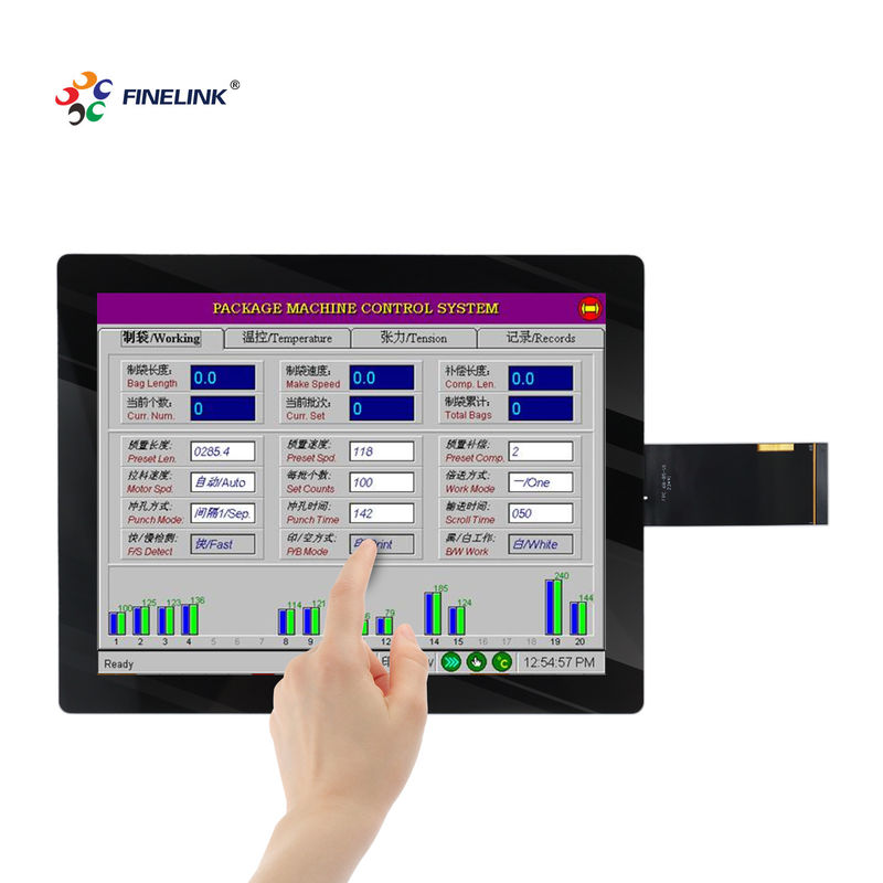 10.4 Zoll wasserdichtes EETI/ILITEK Pcap Glas Industriesteuerung Raspberry Pi Touch Panel